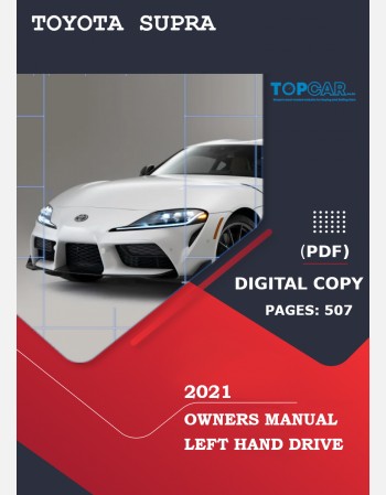toyota supra 2021 owners manual